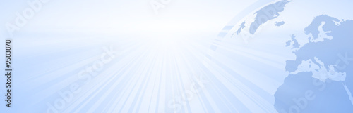 world with light in blue