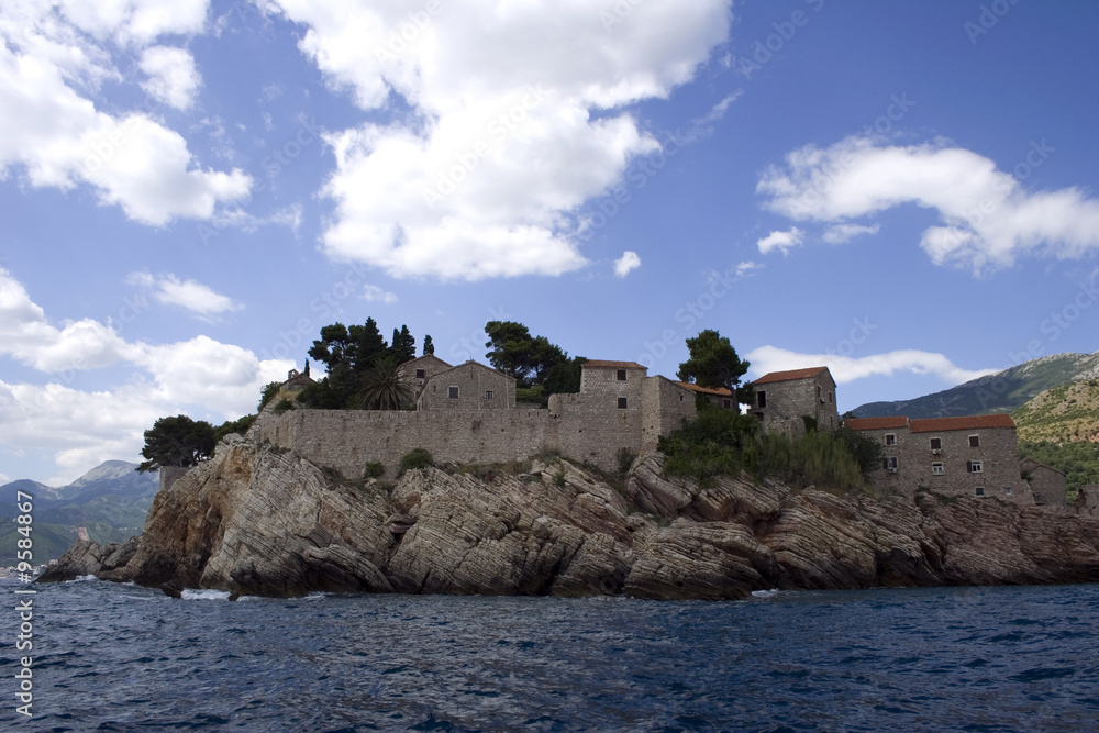 A stony island in mediterrian sea