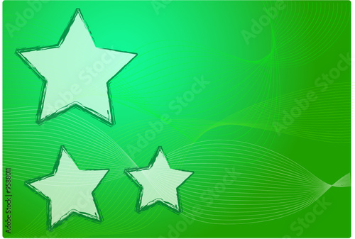 sfondo verde con stelle natale
