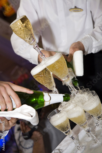 Champagne, wedding, restaurant