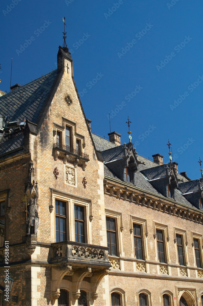 brick building in prague