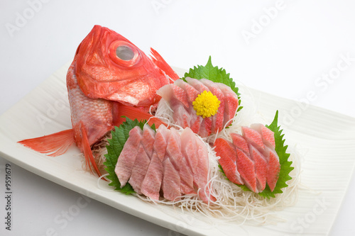 Fresh sashimi in Japan
