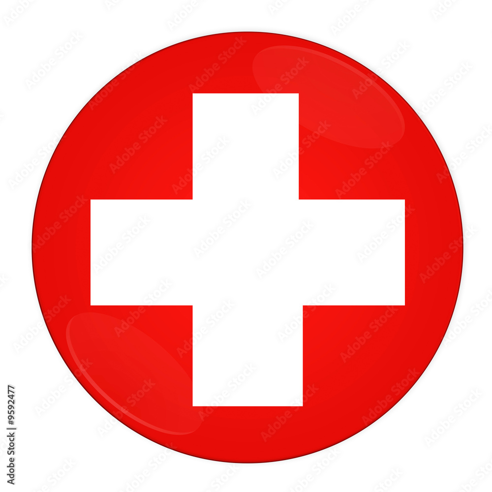 Abstract illustration: button with flag from Switzerland country Abstract illustration: button with flag from Switzerland country