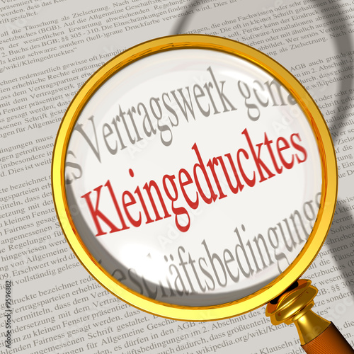 kleingedrucktes