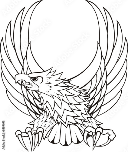 logo de aguila para escudo