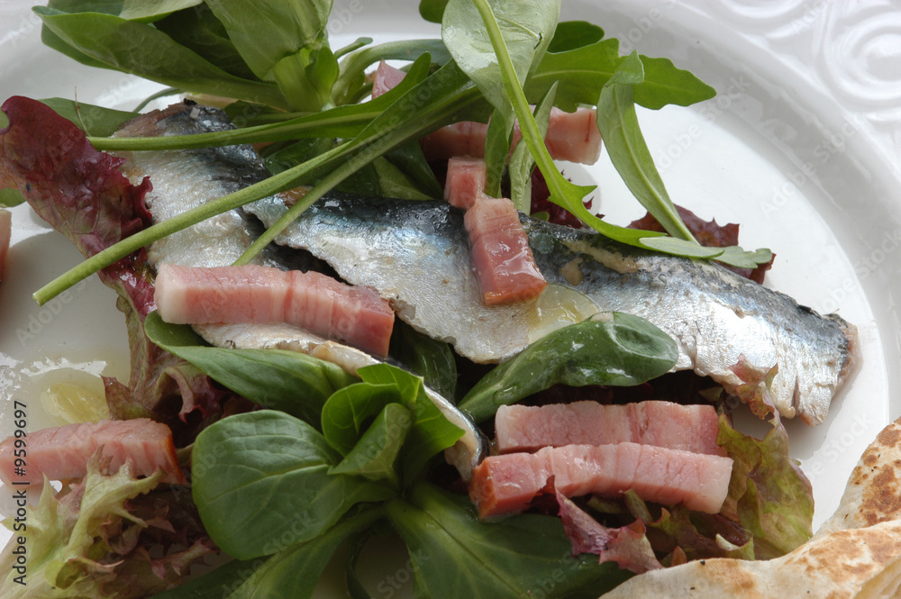 Foto Stock Sardoni romagnoli Antipasti di pesce Emilia Romagna