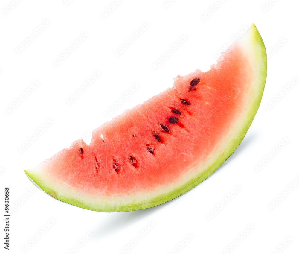 isolated slice of water melon, white background isolated slice of water melon, white background