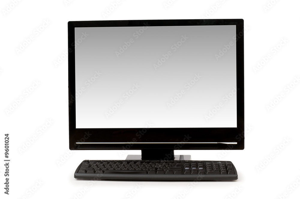 Desktop computer isolated on the white background Desktop computer isolated on the white background