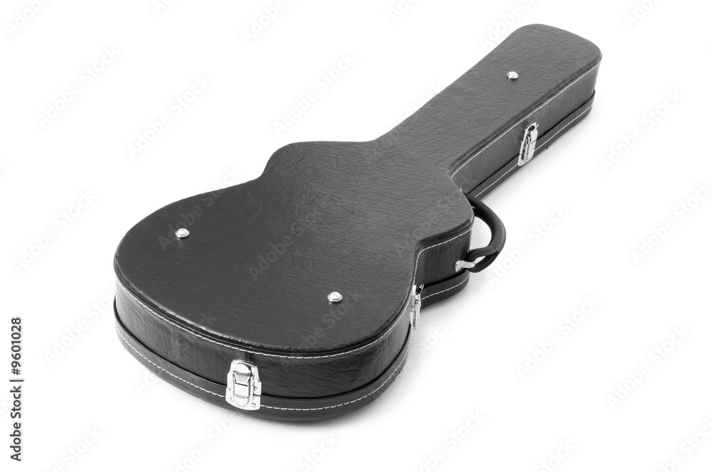 Guitar case isolated on the white background Guitar case isolated on the white background