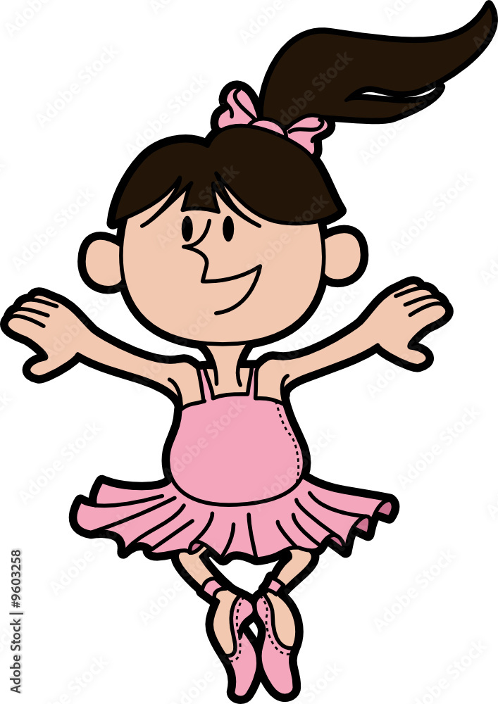 Illustration of ballerina Illustration of ballerina