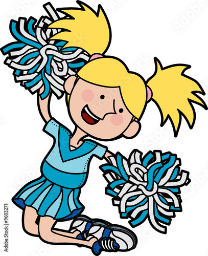 Illustration of cheerleader
