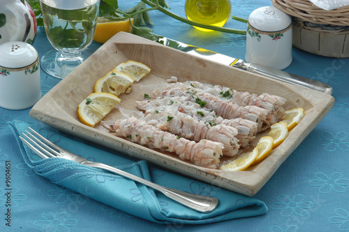 Canocchie in bianco - Antipasti di pesce Emilia Romagna photo
