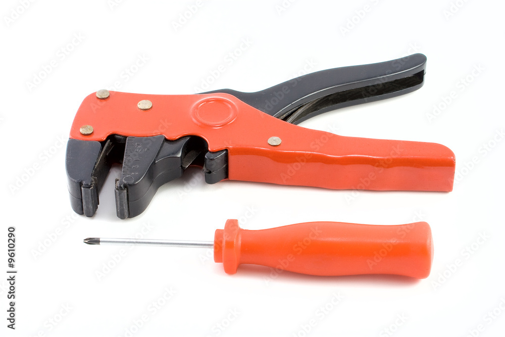 Tools isolated on white background Tools isolated on white background