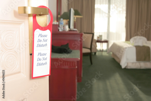 hotel do not disturb sign