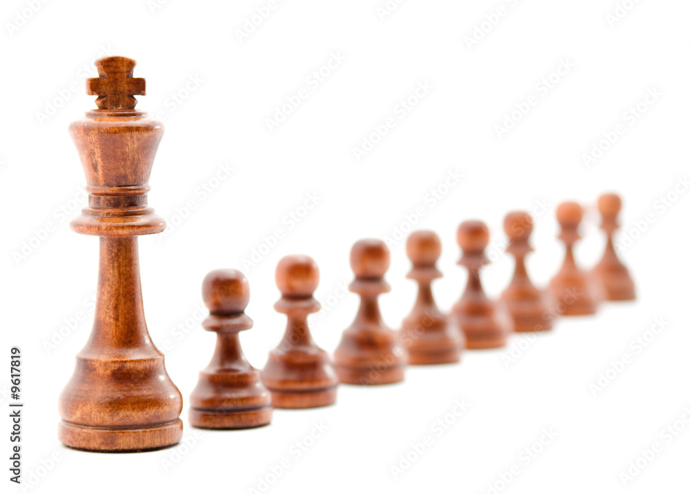 leader concept - chess figures studio isolated leader concept - chess figures studio isolated