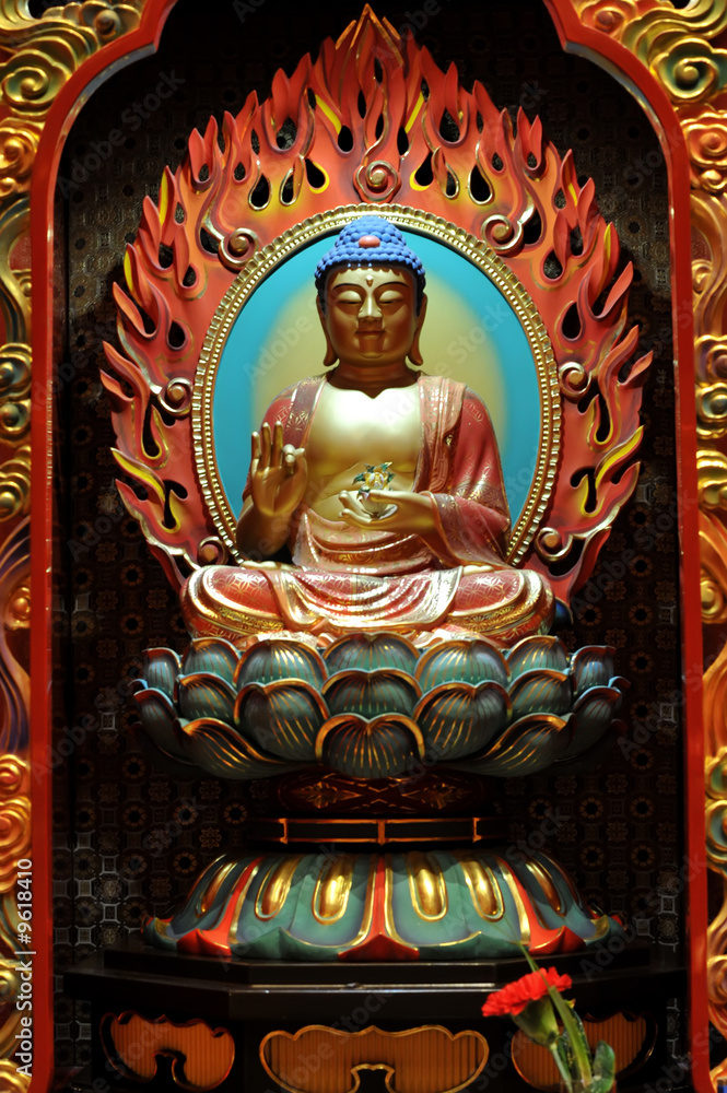 Fototapeta premium buddhist religious figurine at a temple