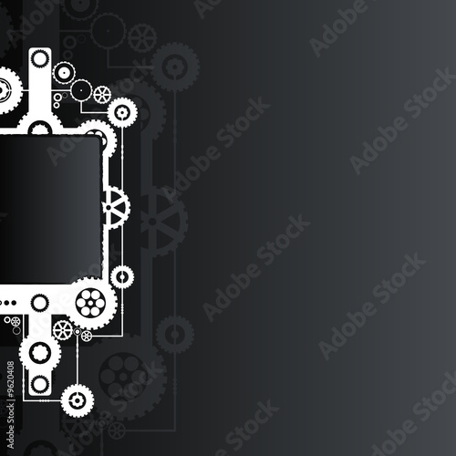 Black technological background