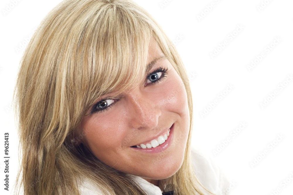 Pretty girl isolated on white background Pretty girl isolated on white background