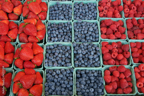 Fresh, organically grown berries