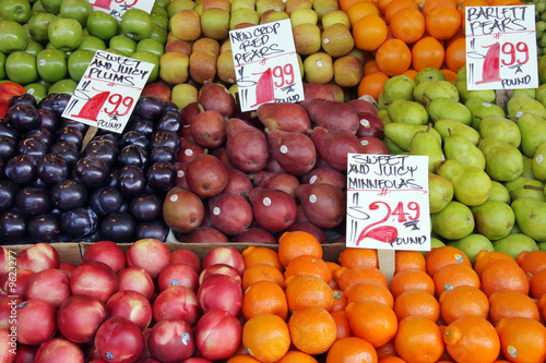 fresh  produce at an outdoor farmer s market