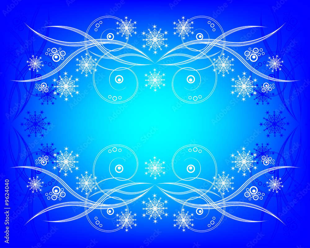 Snowflakes Christmas and New Year background Snowflakes Christmas and New Year background