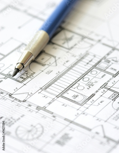 House plan blueprint - Architect design © senicphoto
