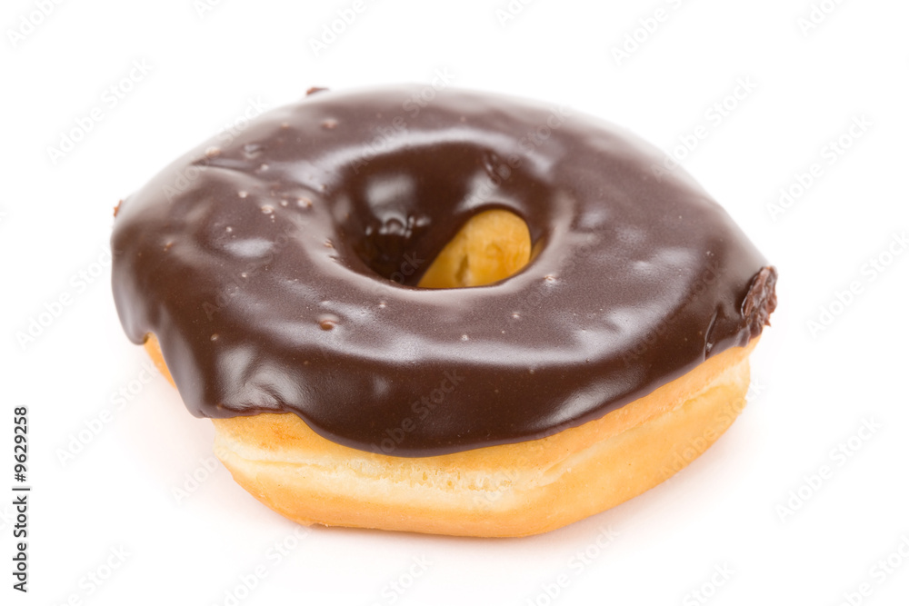 Donut with white background close up shot