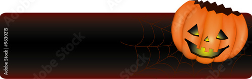 Halloween - Banner con zucca