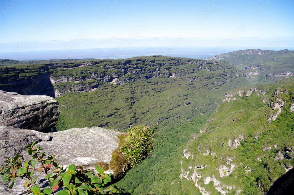 Montagne rocheuse dans la chapada Diamantina, Brésil.