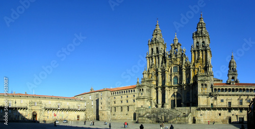 Photo Santiago de Compostela Cathedral. Unesco world heritage.