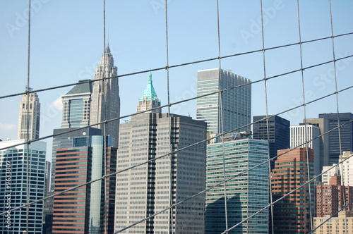skyline from Brooklyn Bridge © ste72