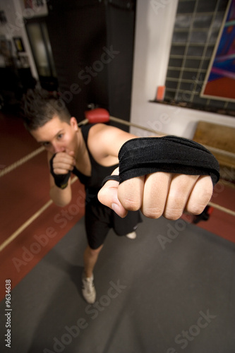 Boxer im Ring