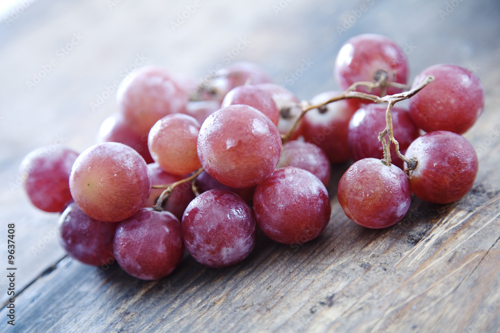 juicy fresh grapes on rustic wood juicy fresh grapes on rustic wood