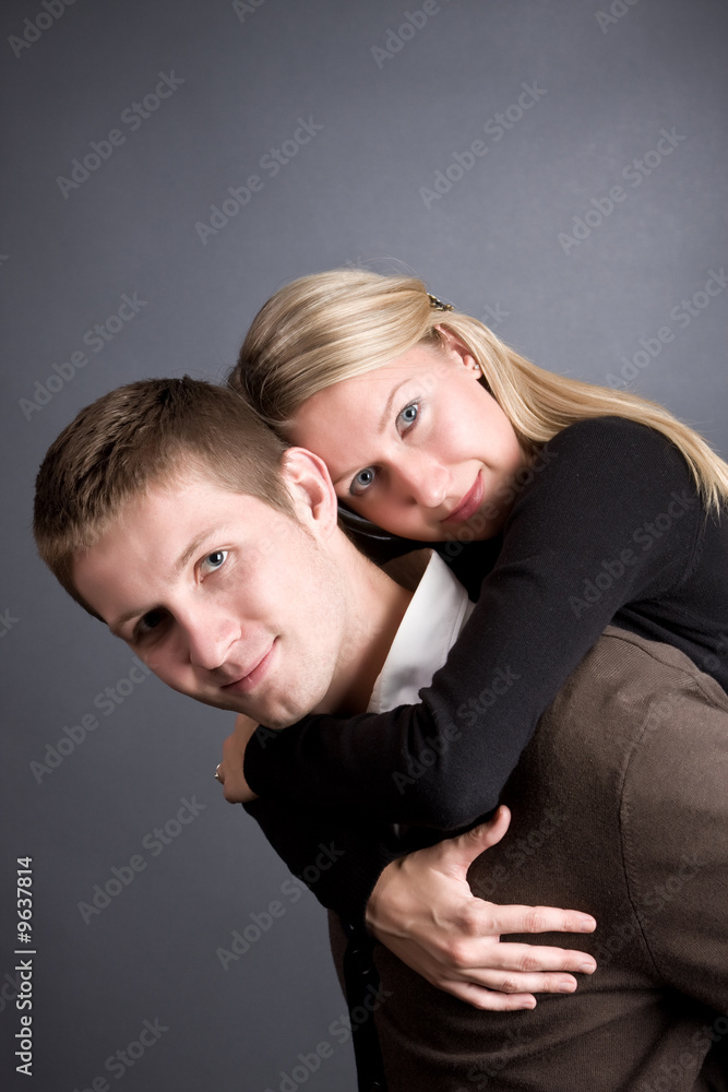 Loving couple having fun together Loving couple having fun together