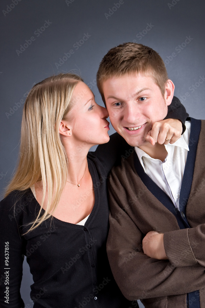 Loving couple having fun together