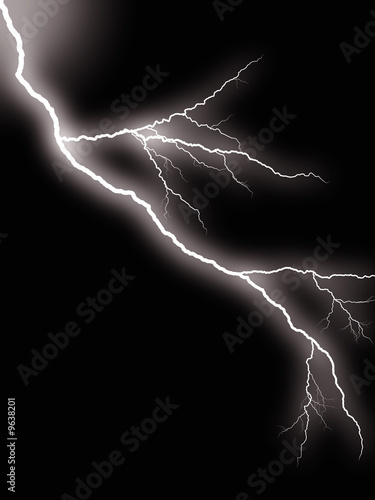 haloween background - flash of lightning against night sky