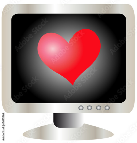 monitor con cuore