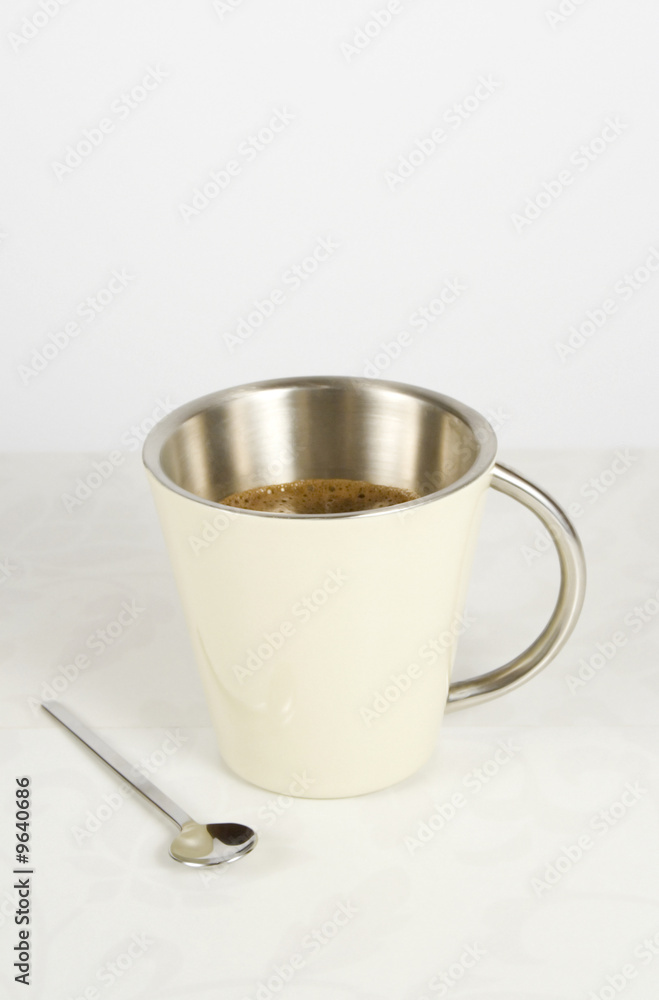Metal cup with clipping path Metal cup with clipping path