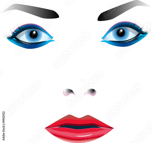 visage et regard de femme