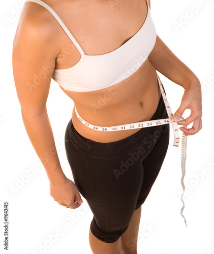 Torso and Leg shot of a physically fit you woman