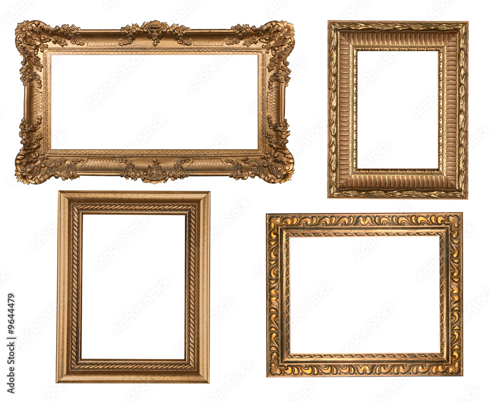 Decorative Gold Empty Wall Picture Frames Decorative Gold Empty Wall Picture Frames