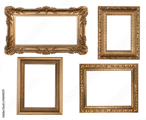 Decorative Gold Empty Wall Picture Frames