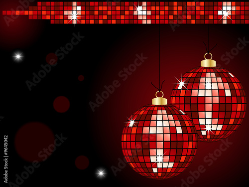 Mirror ball christmas background