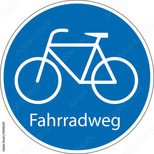 Schild Fahrrad