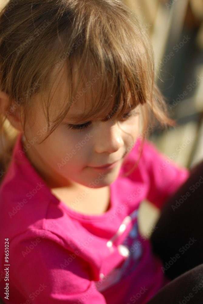 fille, extérieur,enfant fille, extérieur,enfant