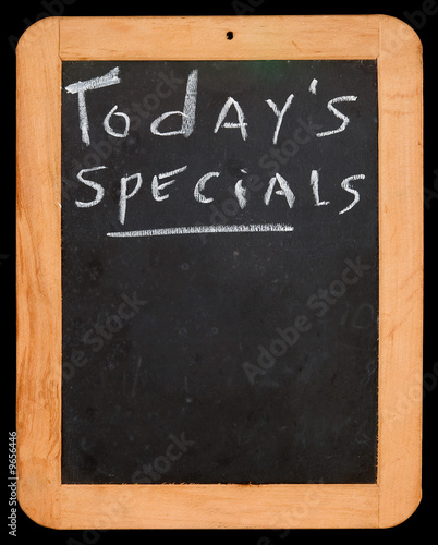 Todays Specials sign