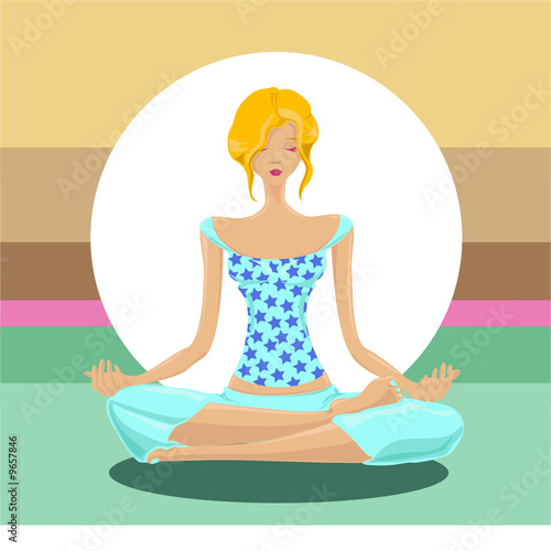 yoga concept vector