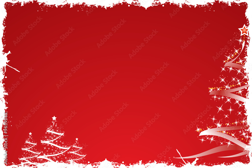 Christmas tree in red Christmas tree in red