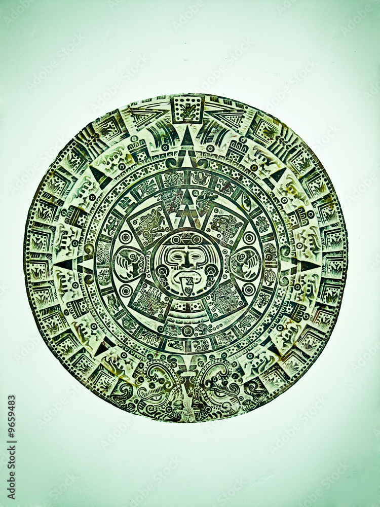 Aztec Calendar Azteken Kalender Stock Photo  Adobe Stock