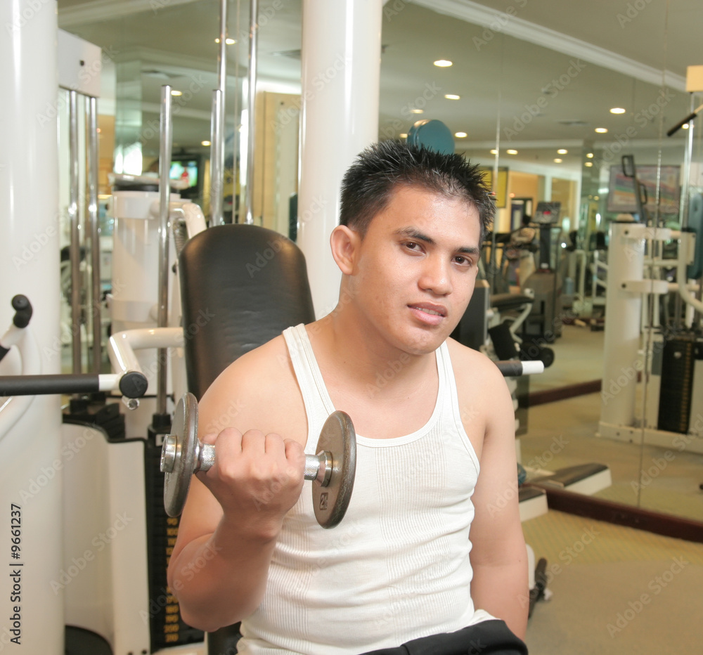 Fototapeta premium man exercise